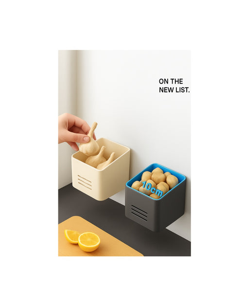 Magnetic Fridge Side Storage Box – Carbon Steel Organizer for Kitchen, Refrigerator & Wall